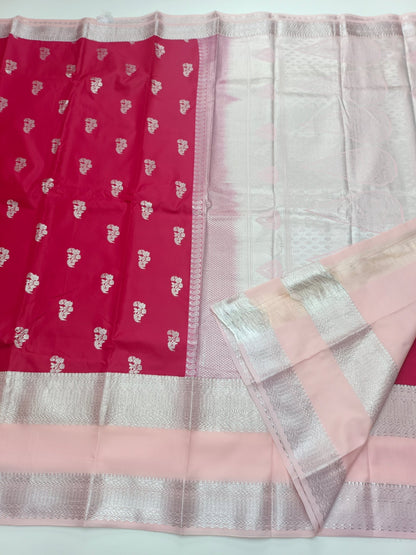 KANCHIPURAM SEMI SILK SAREE - B S CHANNABASAPPA & SONS