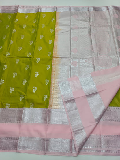 KANCHIPURAM SEMI SILK SAREE - B S CHANNABASAPPA & SONS