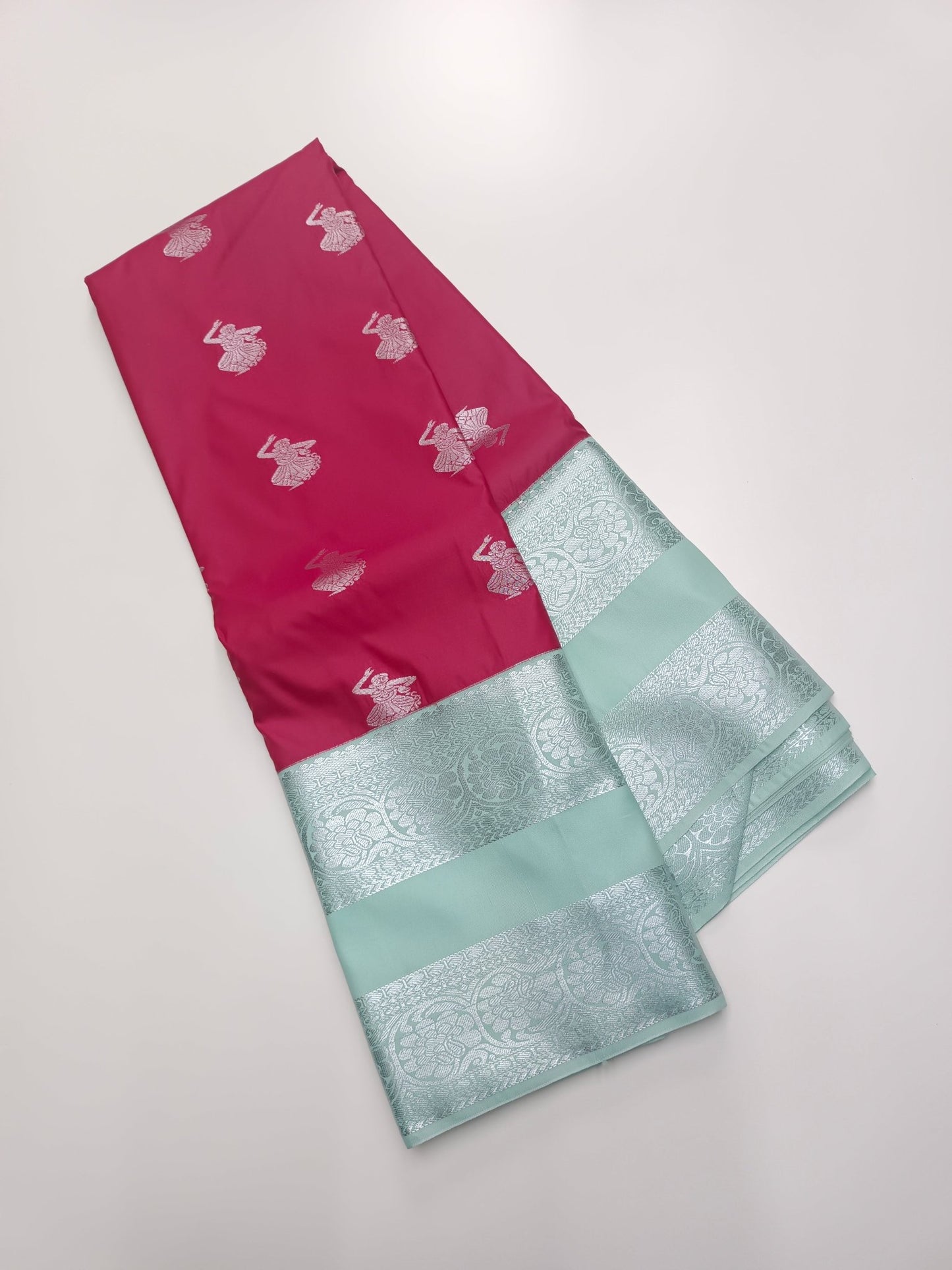 KANCHIPURAM SEMI SILK SAREE - B S CHANNABASAPPA & SONS