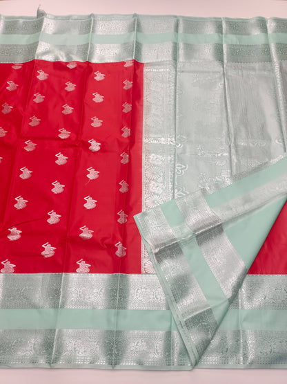 KANCHIPURAM SEMI SILK SAREE - B S CHANNABASAPPA & SONS