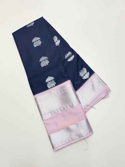 KANCHIPURAM SEMI SILK SAREE - B S CHANNABASAPPA & SONS