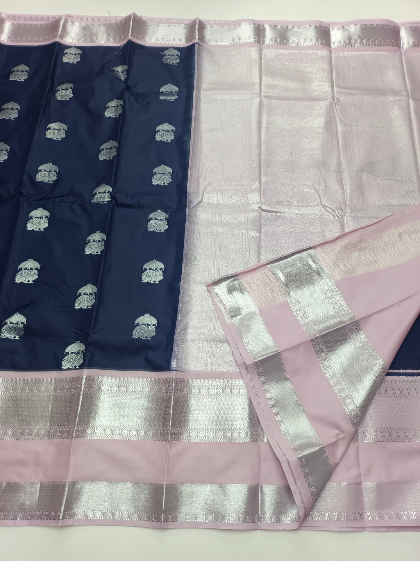 KANCHIPURAM SEMI SILK SAREE - B S CHANNABASAPPA & SONS