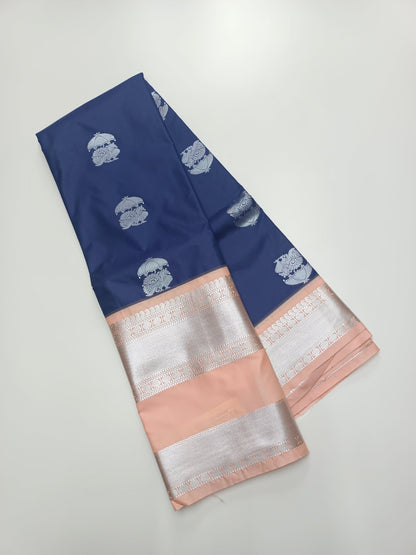 KANCHIPURAM SEMI SILK SAREE - B S CHANNABASAPPA & SONS