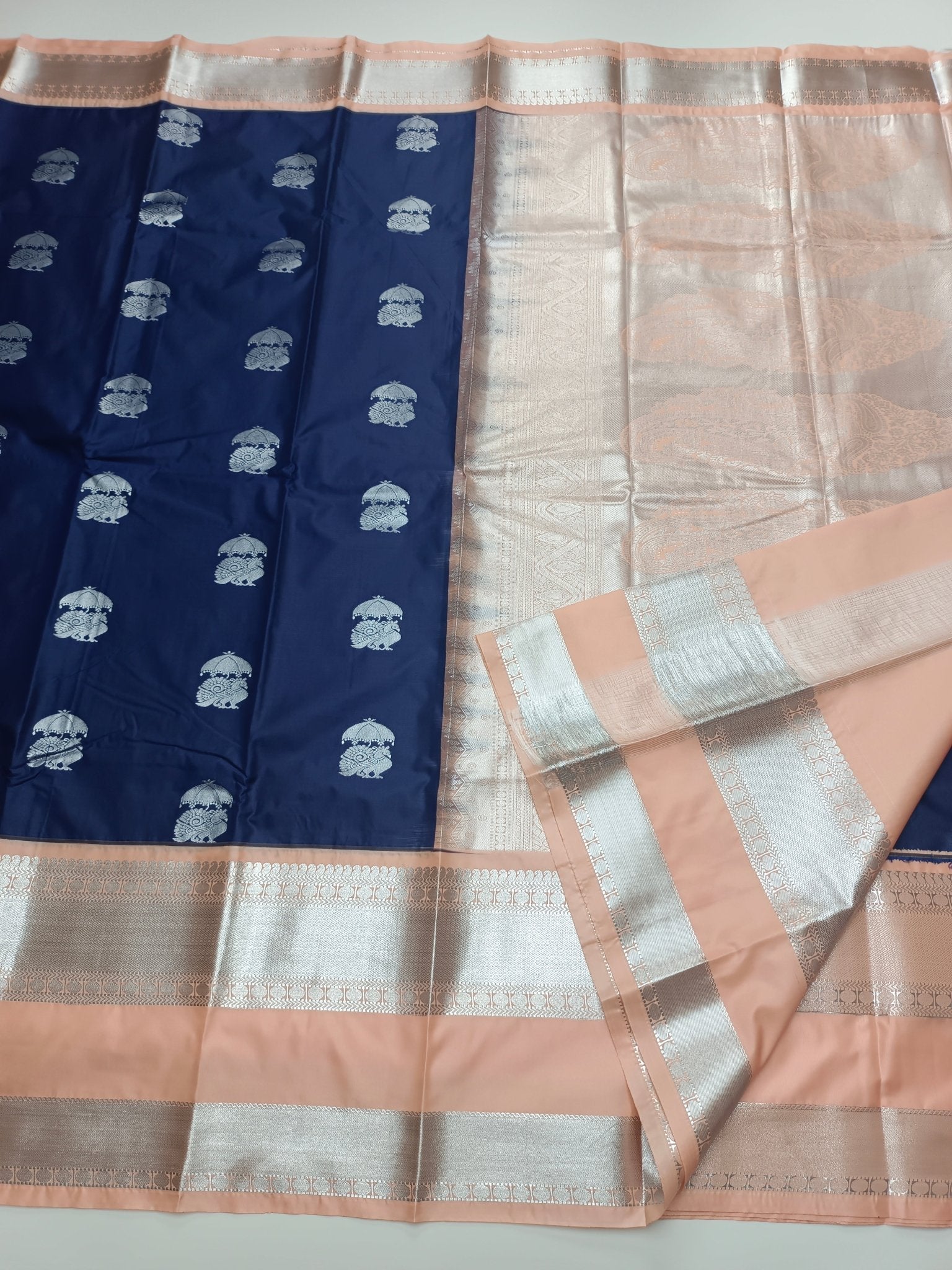 KANCHIPURAM SEMI SILK SAREE - B S CHANNABASAPPA & SONS