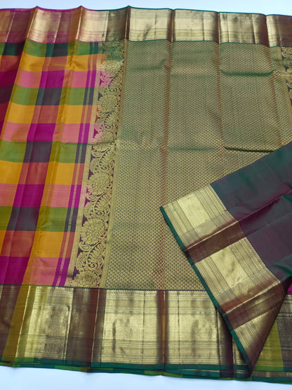 KANCHIPURAM PURE SILK SAREE - B S CHANNABASAPPA & SONS