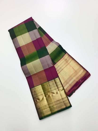KANCHIPURAM PURE SILK SAREE - B S CHANNABASAPPA & SONS