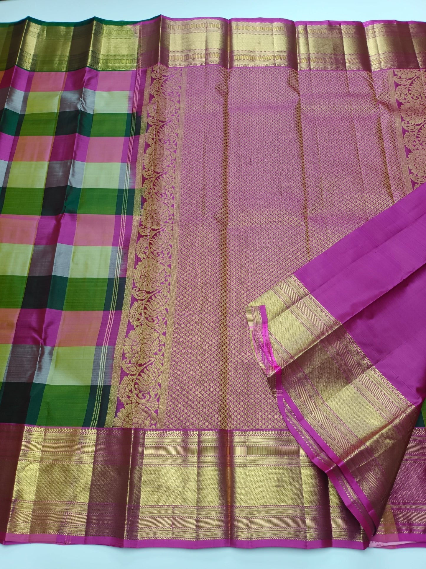 KANCHIPURAM PURE SILK SAREE - B S CHANNABASAPPA & SONS