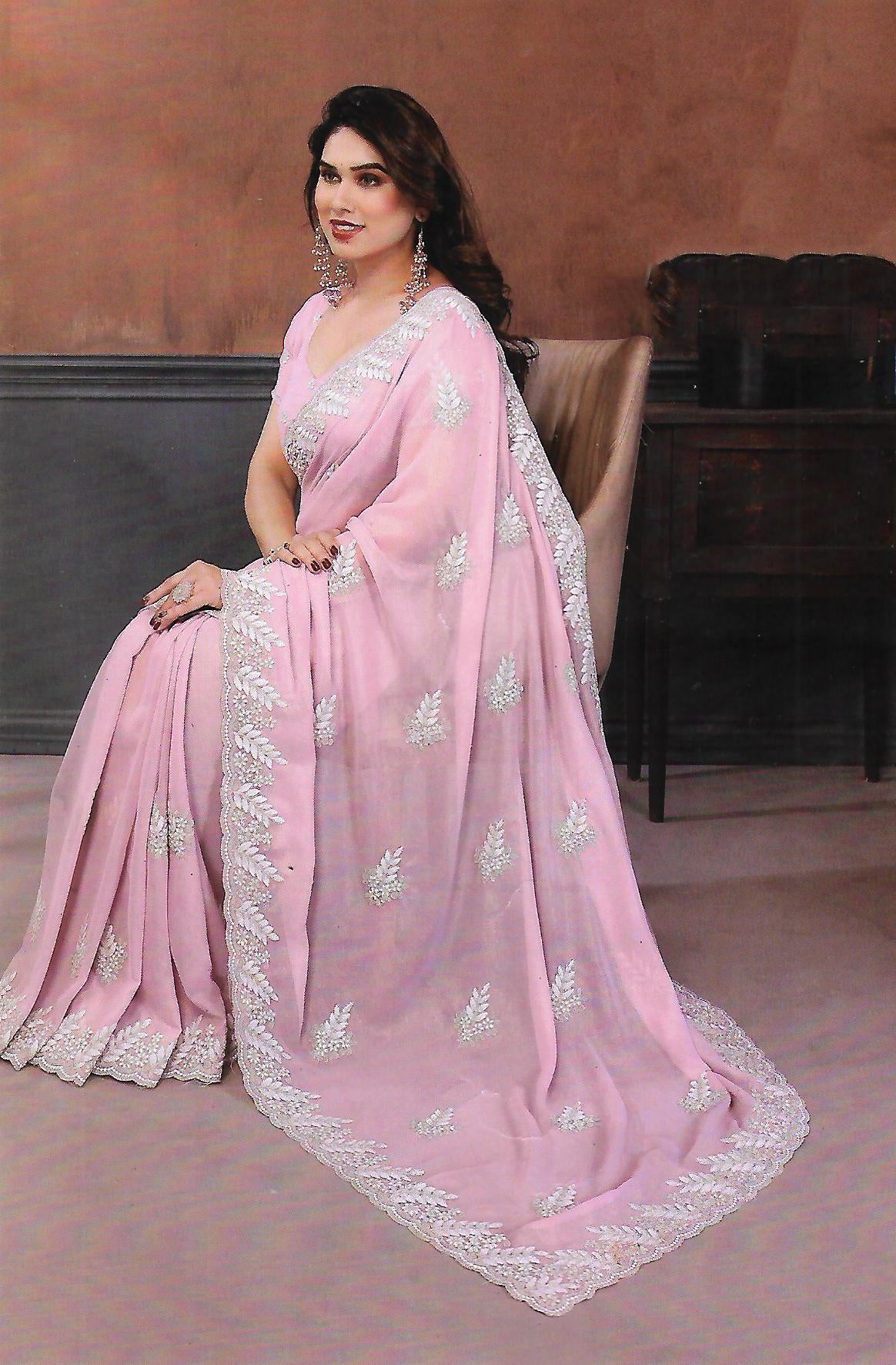 FANCY WORK SAREE - B S CHANNABASAPPA & SONS