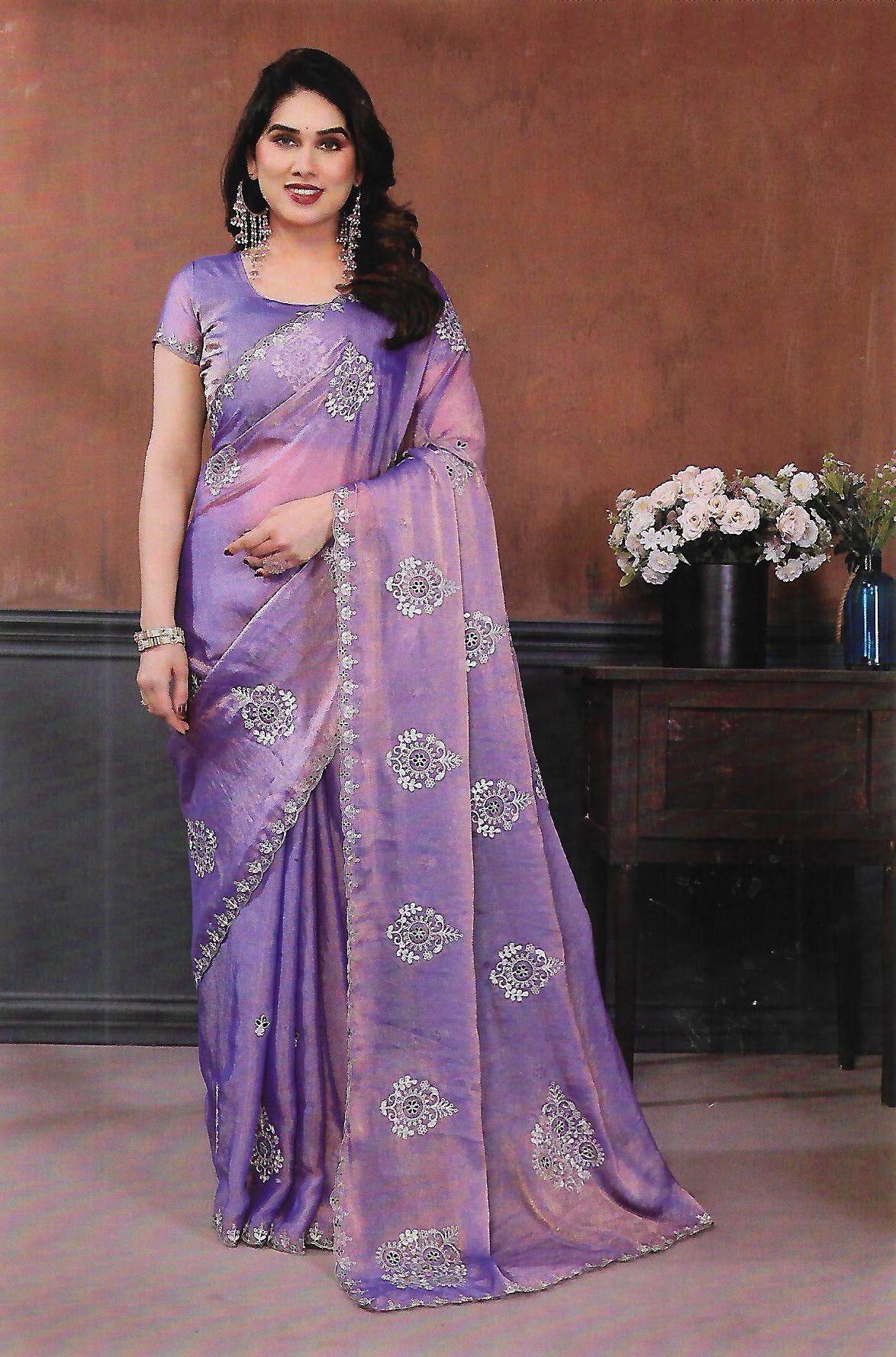 FANCY WORK SAREE - B S CHANNABASAPPA & SONS