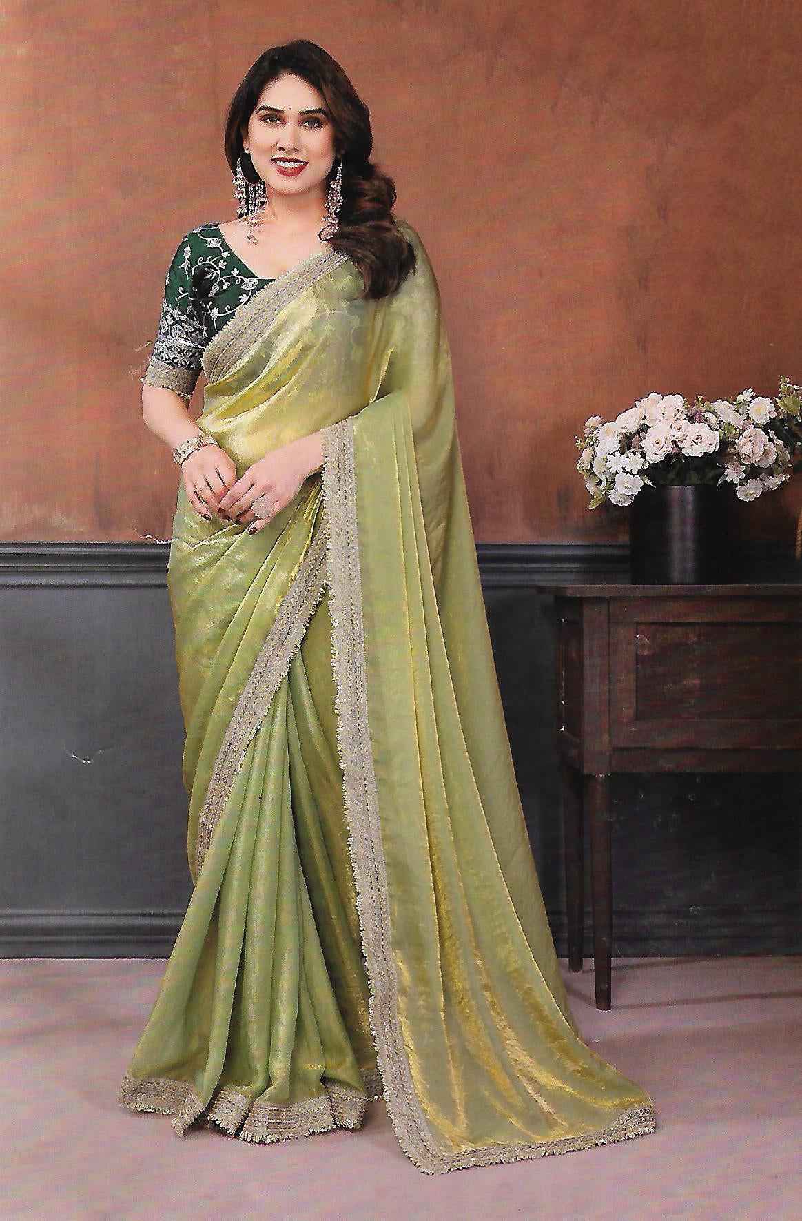 FANCY WORK SAREE - B S CHANNABASAPPA & SONS