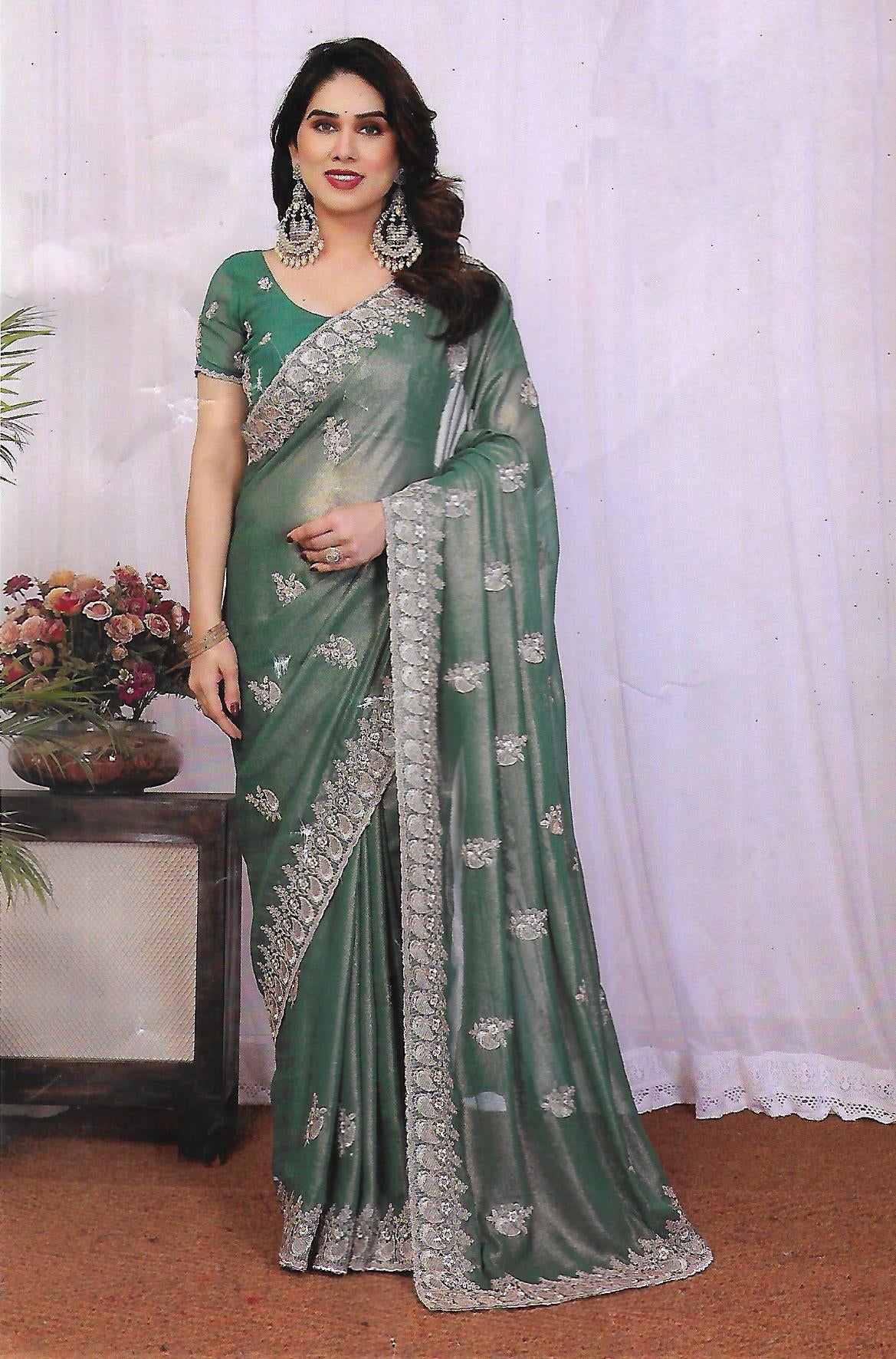 FANCY WORK SAREE - B S CHANNABASAPPA & SONS