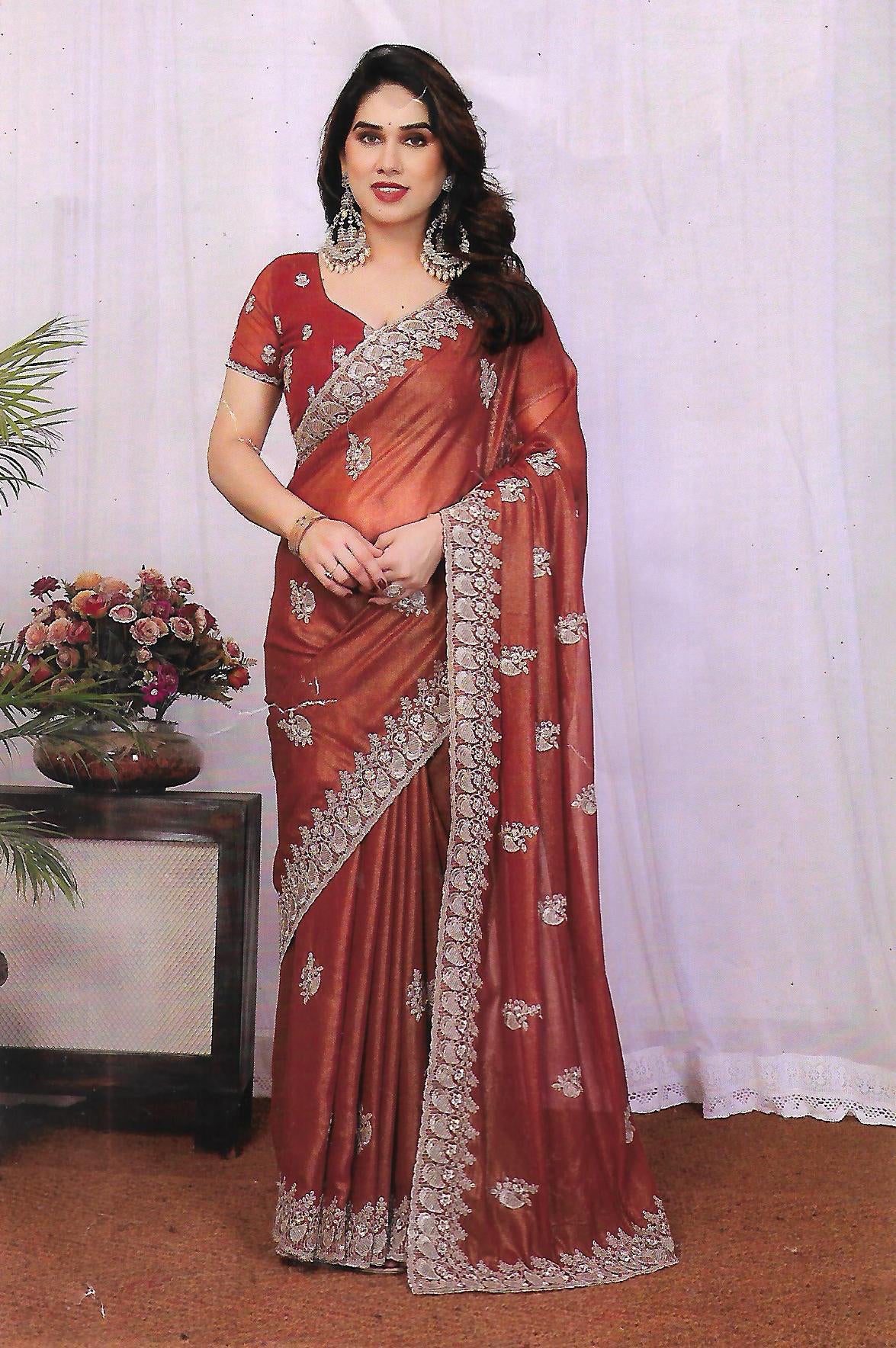 FANCY WORK SAREE - B S CHANNABASAPPA & SONS