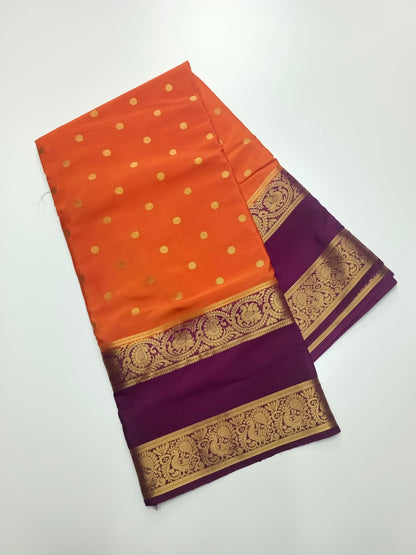 SEMI CREPE SILK SAREE - B S CHANNABASAPPA & SONS