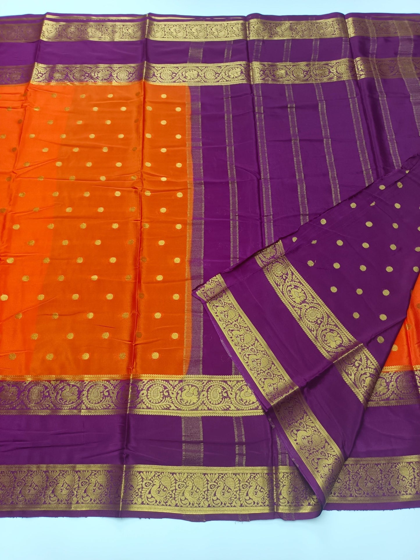 SEMI CREPE SILK SAREE - B S CHANNABASAPPA & SONS