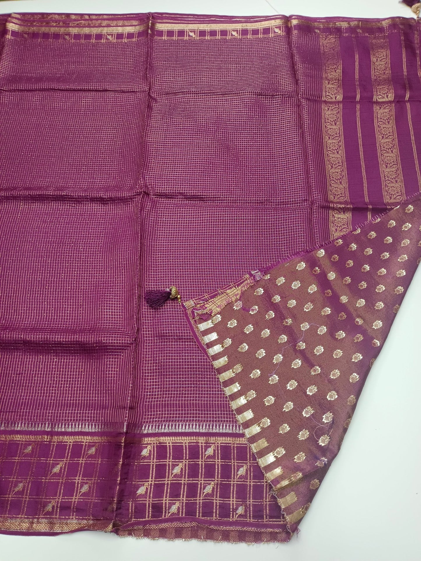 SEMI CREPE SILK SAREE (SPECIAL 20% DISCOUNT) - B S CHANNABASAPPA & SONS
