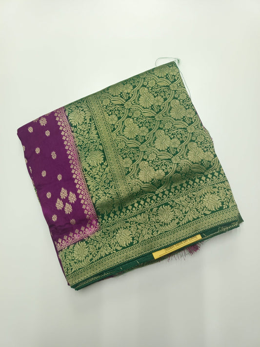 SEMI CREPE SILK SAREE (SPECIAL 20% DISCOUNT) - B S CHANNABASAPPA & SONS