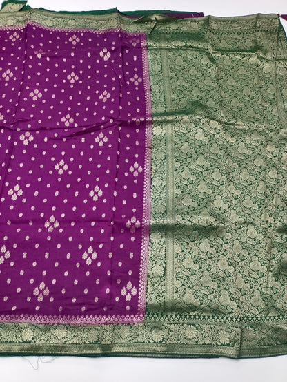 SEMI CREPE SILK SAREE (SPECIAL 20% DISCOUNT) - B S CHANNABASAPPA & SONS