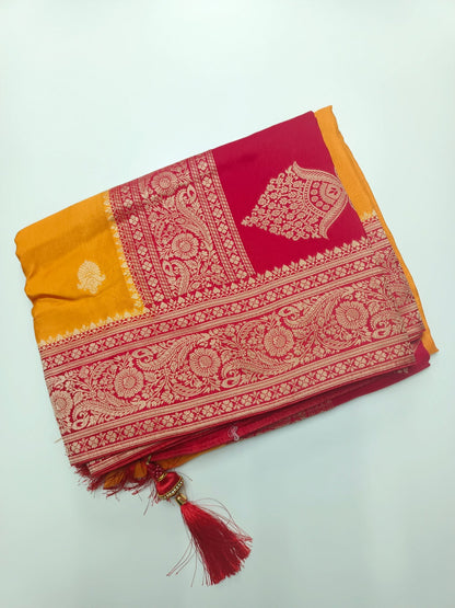 SEMI CREPE SILK SAREE (SPECIAL 20% DISCOUNT) - B S CHANNABASAPPA & SONS