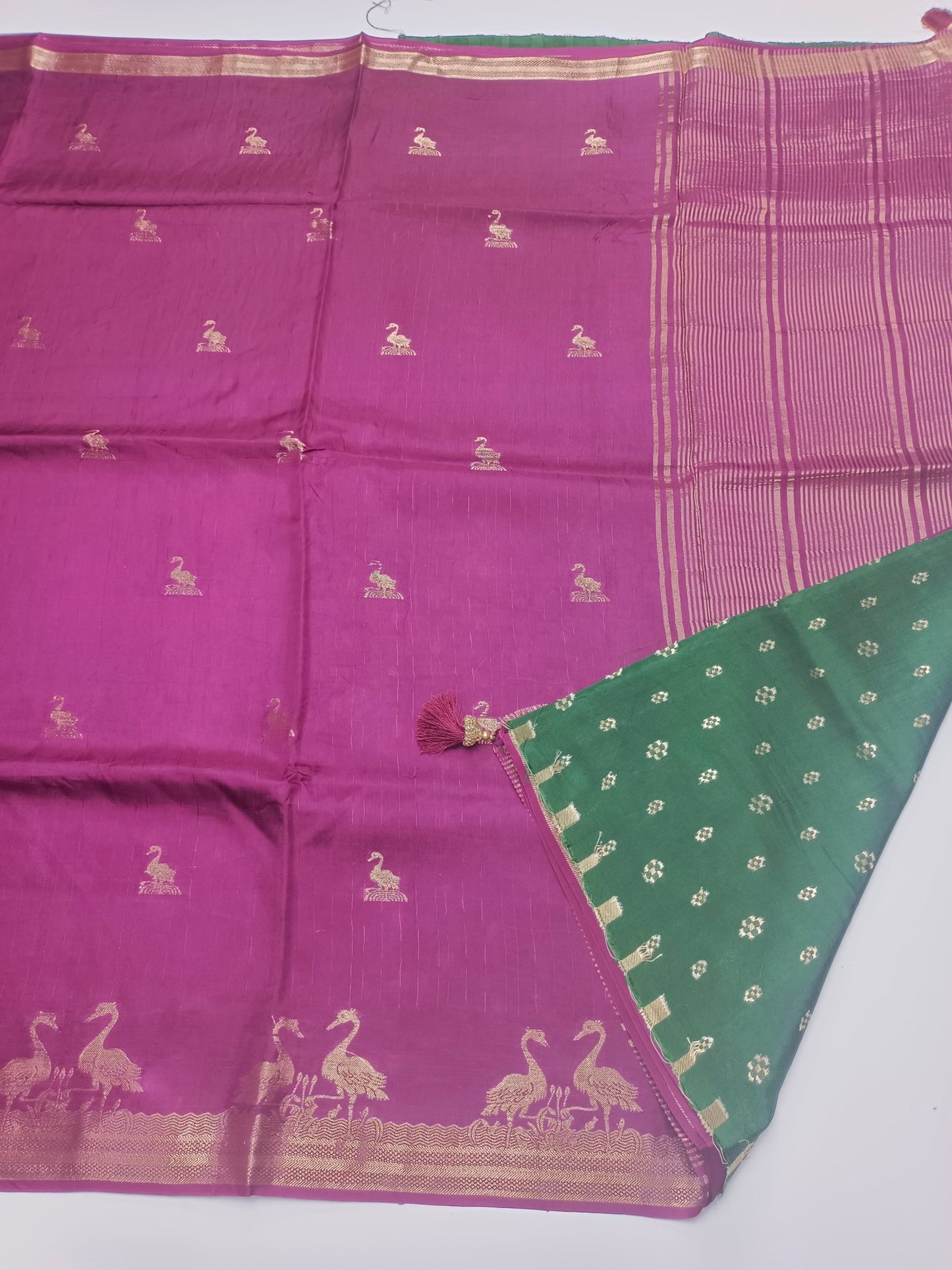 SEMI CREPE SILK SAREE (SPECIAL 20% DISCOUNT) - B S CHANNABASAPPA & SONS