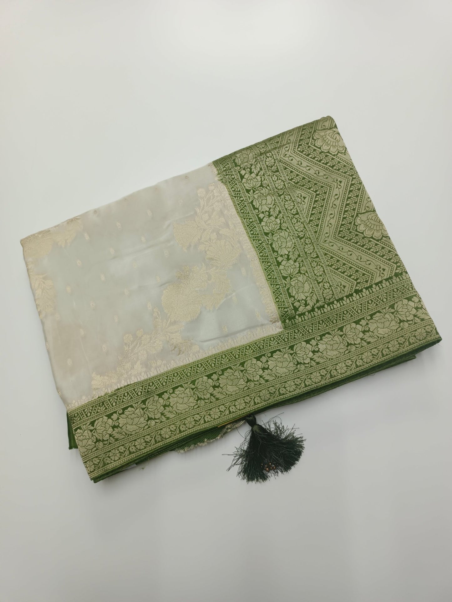 FANCY ORGANZA CREPE SILK SAREE (SPECIAL 20% DISCOUNT) - B S CHANNABASAPPA & SONS