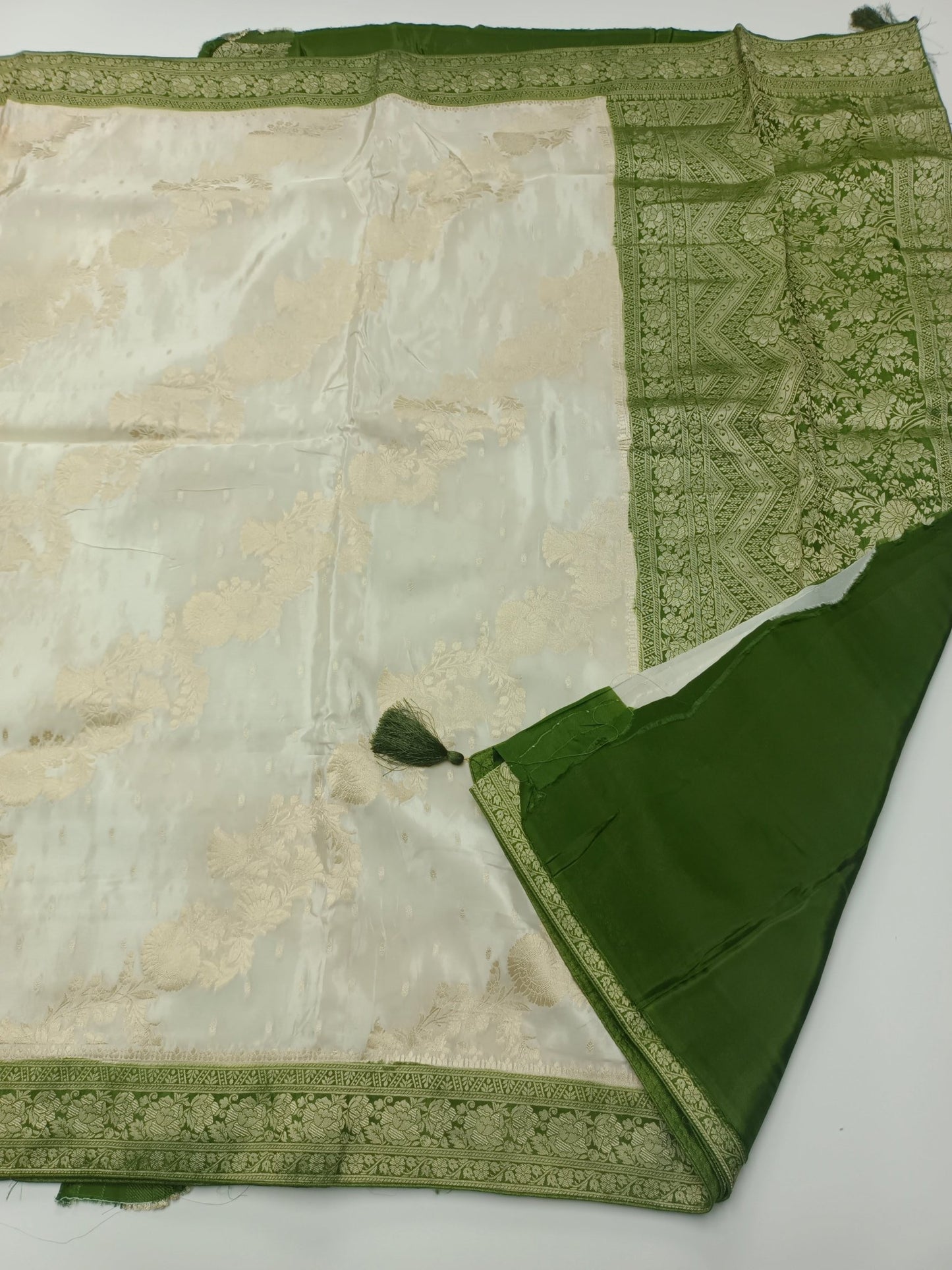 FANCY ORGANZA CREPE SILK SAREE (SPECIAL 20% DISCOUNT) - B S CHANNABASAPPA & SONS