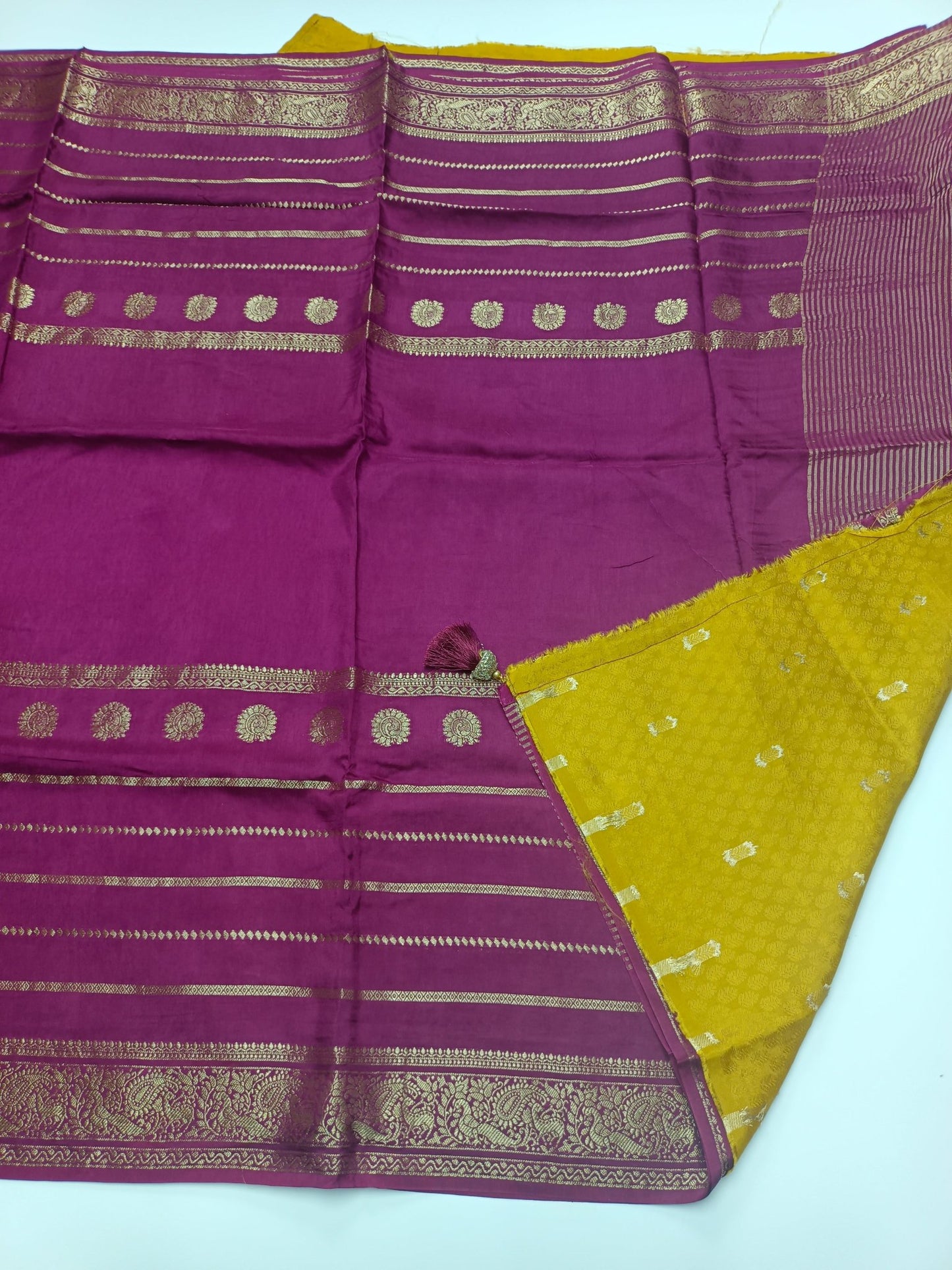 SEMI CREPE SILK SAREE (SPECIAL 20% DISCOUNT) - B S CHANNABASAPPA & SONS