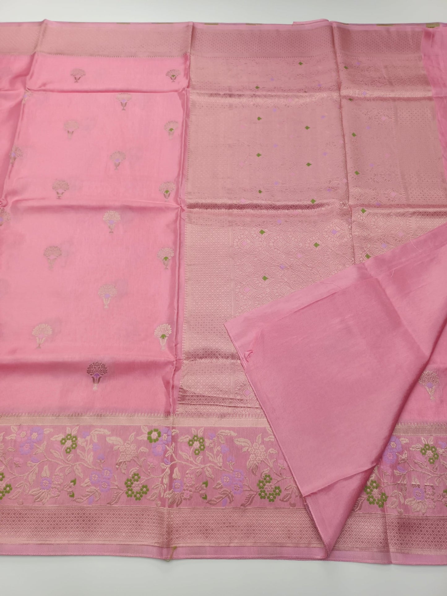 SEMI CREPE SILK SAREE (SPECIAL 20% DISCOUNT) - B S CHANNABASAPPA & SONS