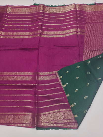SEMI CREPE SILK SAREE (SPECIAL 20% DISCOUNT) - B S CHANNABASAPPA & SONS