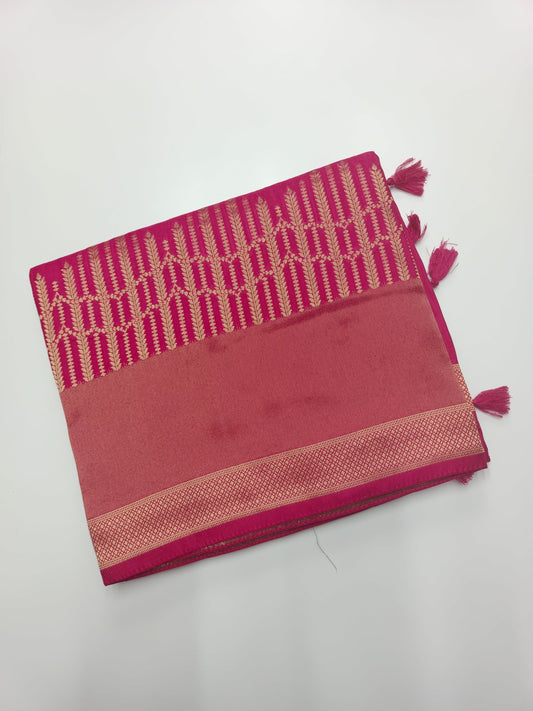 SEMI CREPE SILK SAREE (SPECIAL 20% DISCOUNT) - B S CHANNABASAPPA & SONS