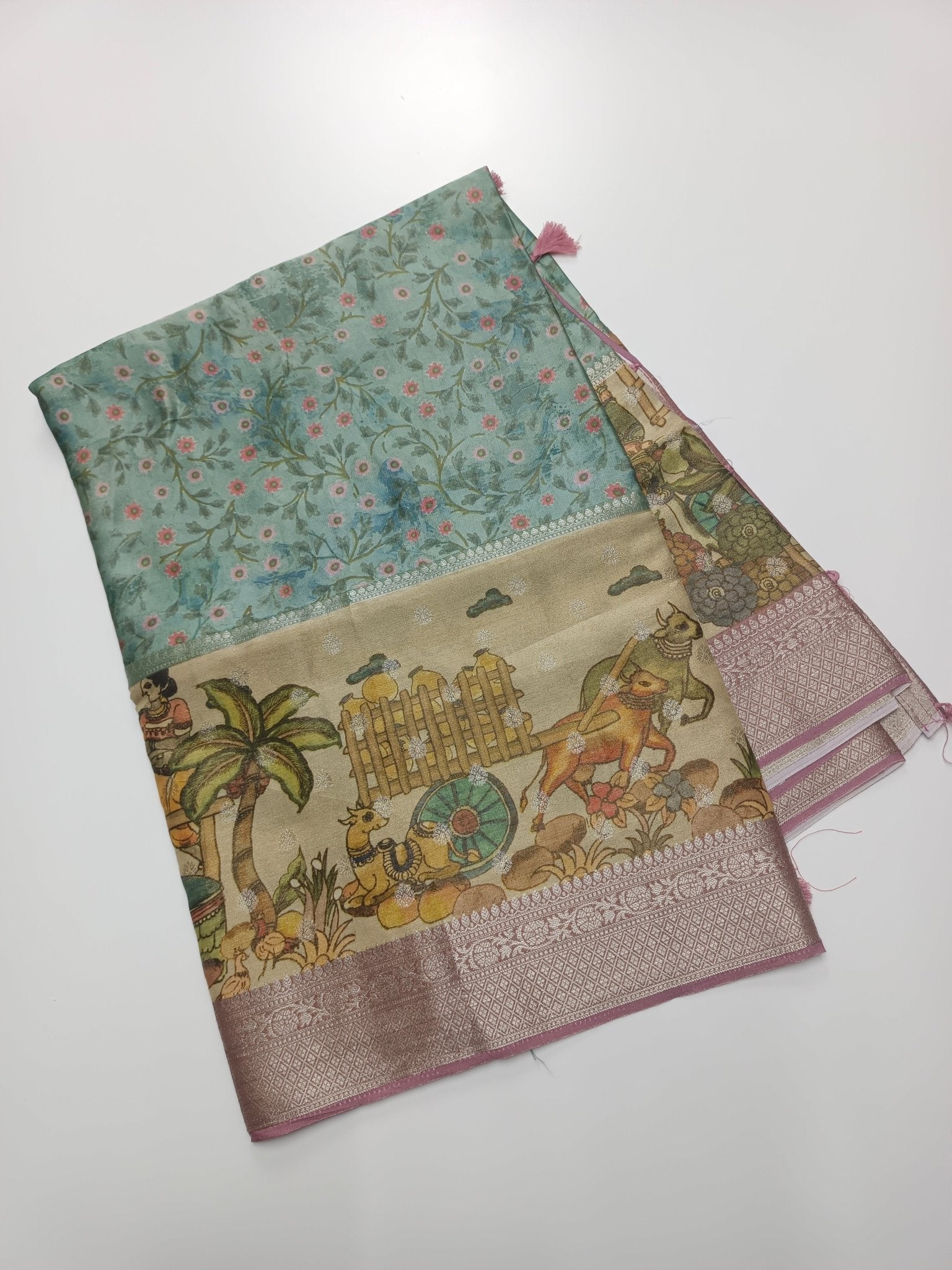 SATIN CREPE SILK SAREE (SPECIAL 20% DISCOUNT) - B S CHANNABASAPPA & SONS
