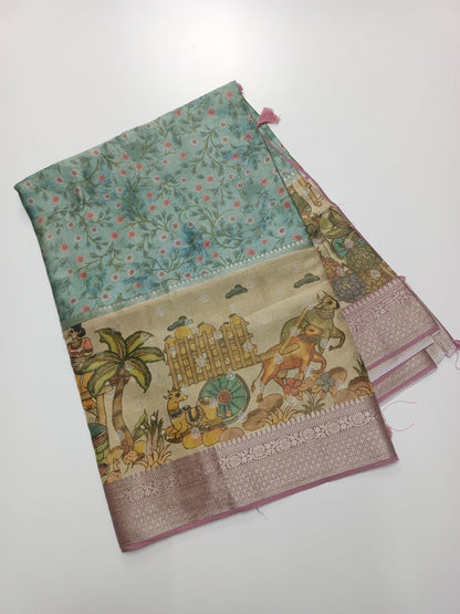 SATIN CREPE SILK SAREE (SPECIAL 20% DISCOUNT) - B S CHANNABASAPPA & SONS