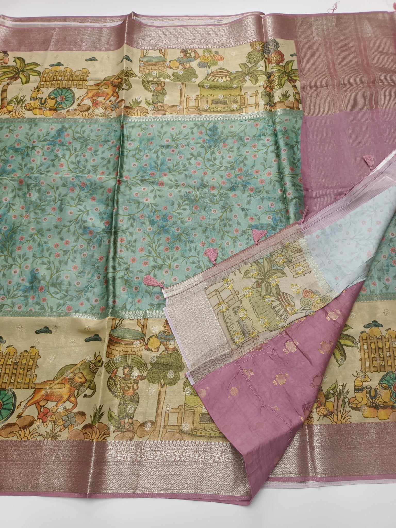 SATIN CREPE SILK SAREE (SPECIAL 20% DISCOUNT) - B S CHANNABASAPPA & SONS