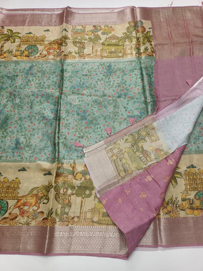 SATIN CREPE SILK SAREE (SPECIAL 20% DISCOUNT) - B S CHANNABASAPPA & SONS