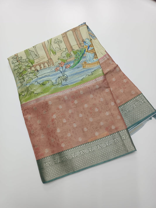 SATIN CREPE SILK SAREE (SPECIAL 20% DISCOUNT) - B S CHANNABASAPPA & SONS