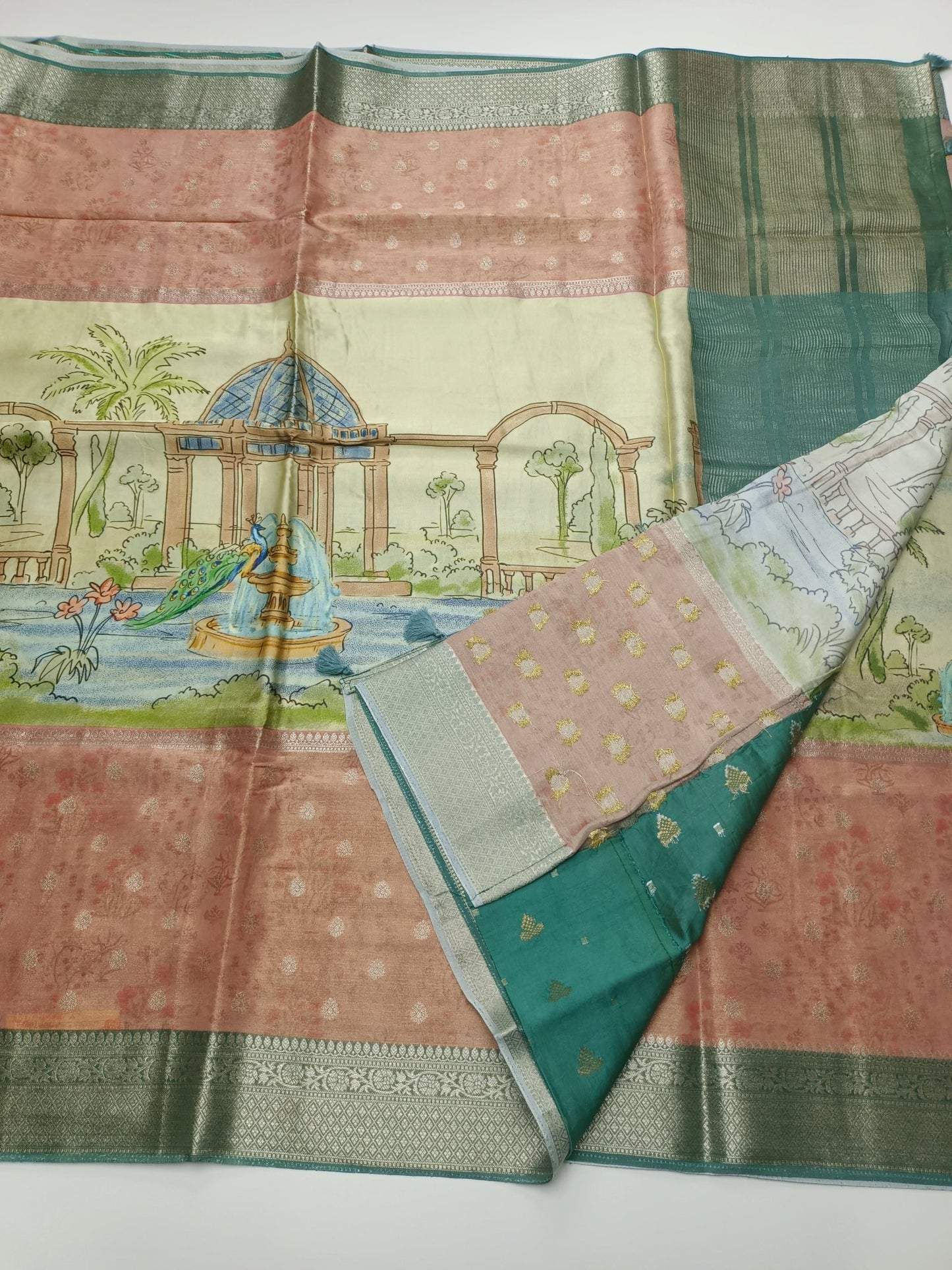 SATIN CREPE SILK SAREE (SPECIAL 20% DISCOUNT) - B S CHANNABASAPPA & SONS