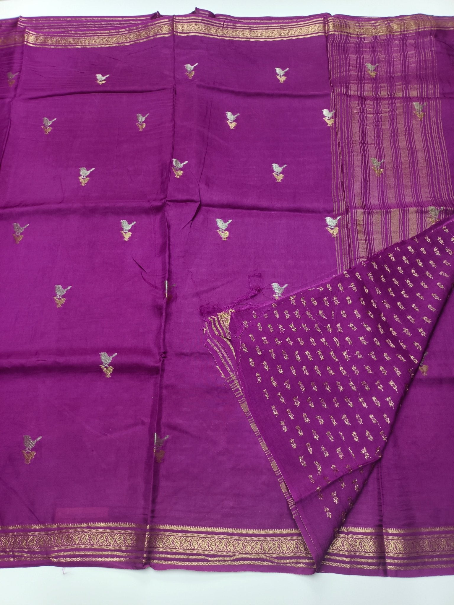SEMI CREPE SILK SAREE (SPECIAL 20% DISCOUNT) - B S CHANNABASAPPA & SONS