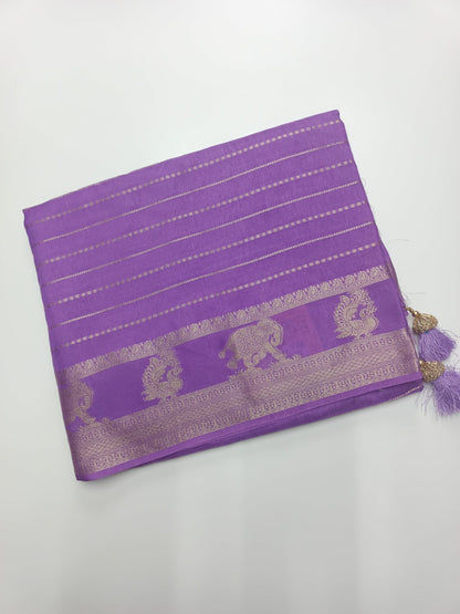 SEMI CREPE SILK SAREE (SPECIAL 20% DISCOUNT) - B S CHANNABASAPPA & SONS