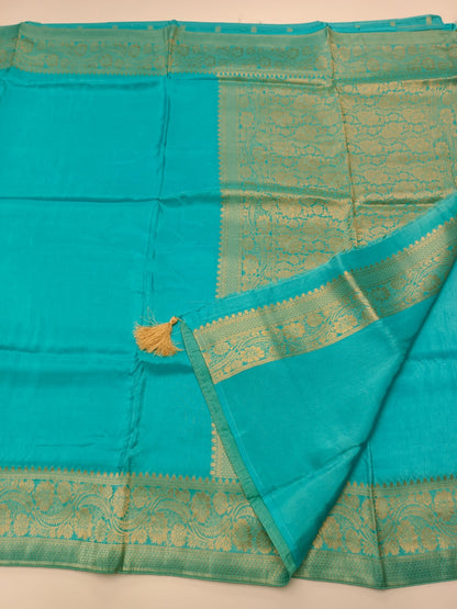 SEMI CREPE SILK SAREE (SPECIAL 20% DISCOUNT) - B S CHANNABASAPPA & SONS