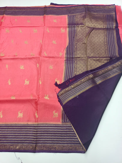 SEMI CREPE SILK SAREE (SPECIAL 20% DISCOUNT) - B S CHANNABASAPPA & SONS