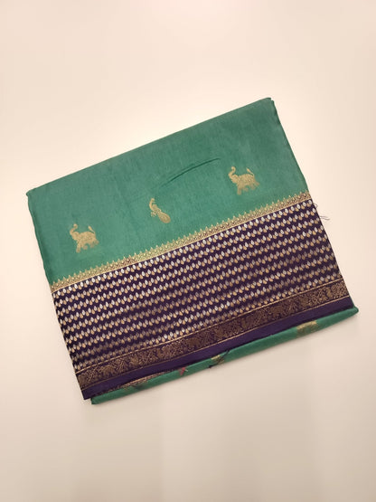 SEMI CREPE SILK SAREE (SPECIAL 20% DISCOUNT) - B S CHANNABASAPPA & SONS