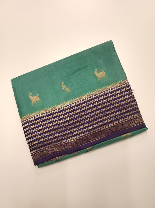 SEMI CREPE SILK SAREE (SPECIAL 20% DISCOUNT) - B S CHANNABASAPPA & SONS