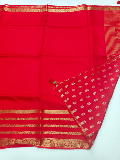 SEMI CREPE SILK SAREE (SPECIAL 20% DISCOUNT) - B S CHANNABASAPPA & SONS