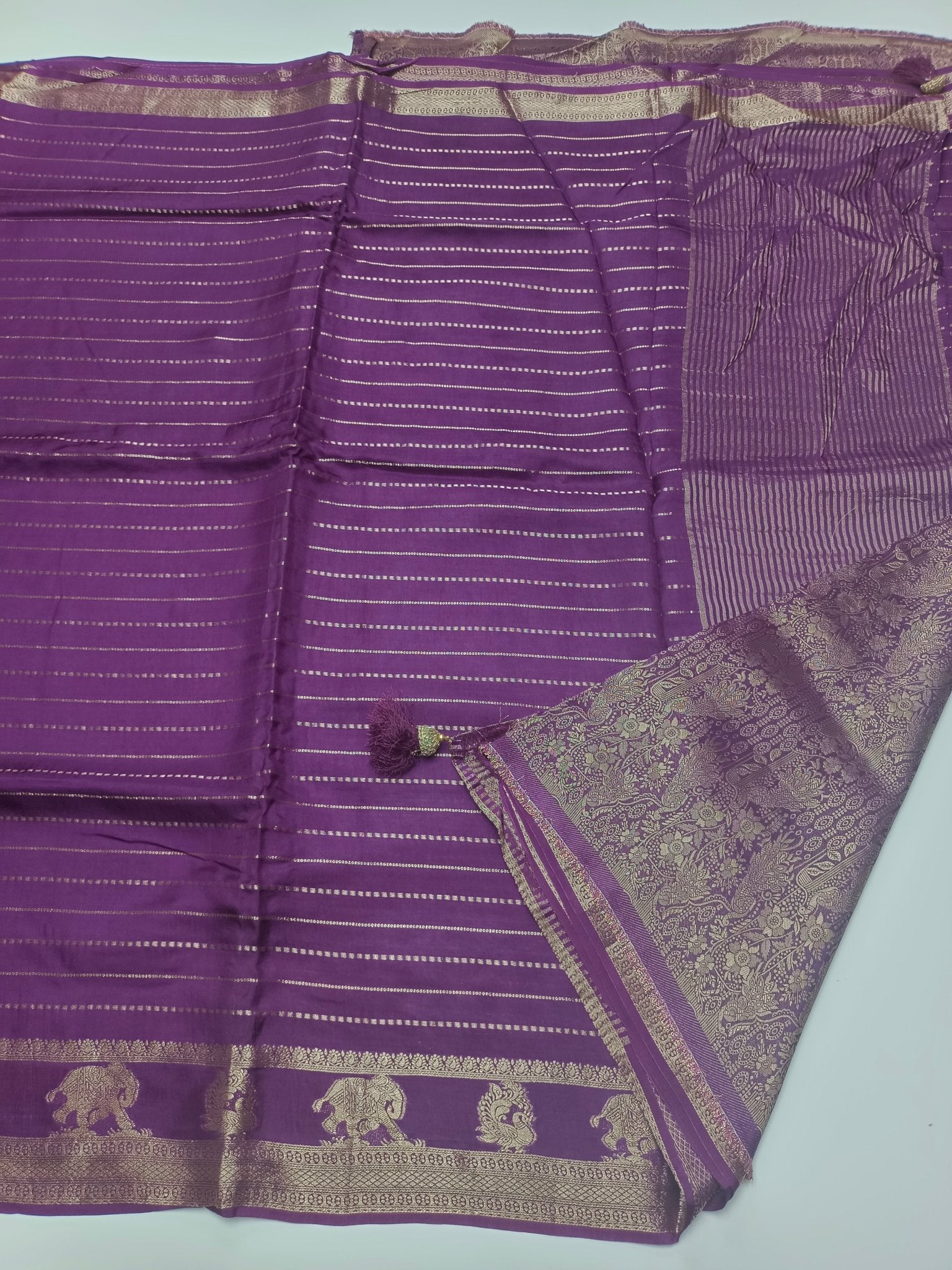 SEMI CREPE SILK SAREE (SPECIAL 20% DISCOUNT) - B S CHANNABASAPPA & SONS