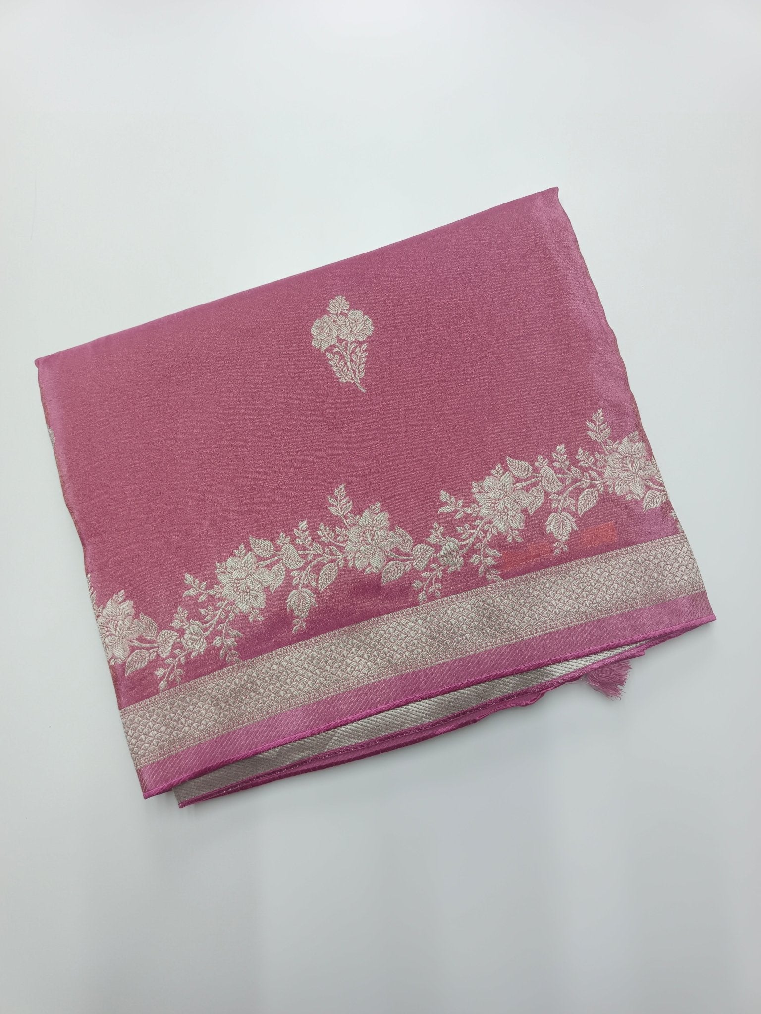 FANCY TISSUE CREPE SILK SAREE (SPECIAL 20% DISCOUNT) - B S CHANNABASAPPA & SONS