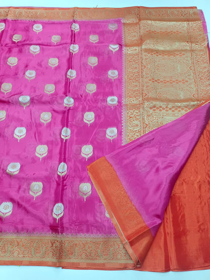 SEMI CREPE SILK SAREE (SPECIAL 20% DISCOUNT) - B S CHANNABASAPPA & SONS