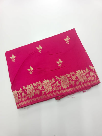 SEMI CREPE SILK SAREE (SPECIAL 20% DISCOUNT) - B S CHANNABASAPPA & SONS