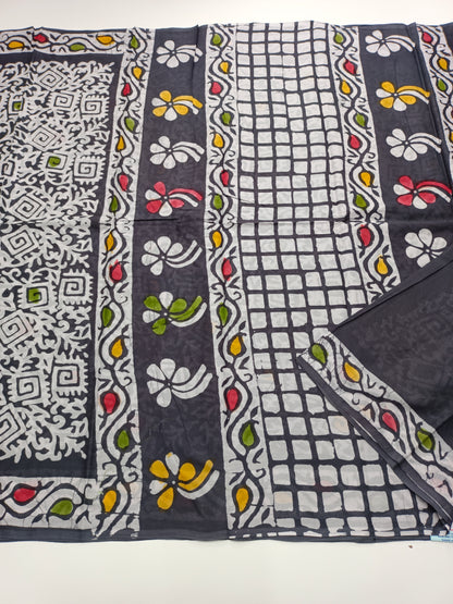FANCY PRINTED JAIPUR COTTON SAREE