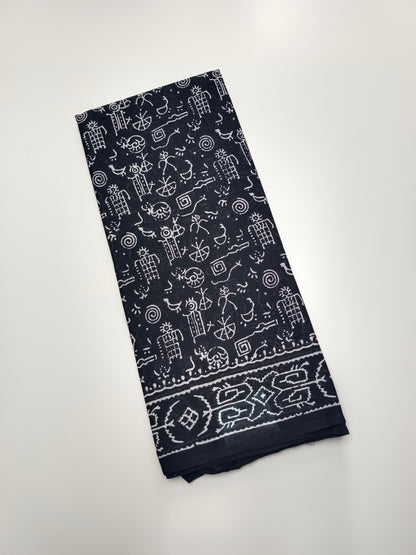 FANCY PRINTED JAIPUR COTTON SAREE