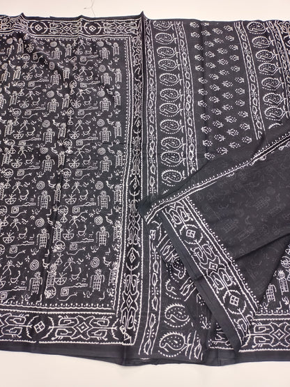 FANCY PRINTED JAIPUR COTTON SAREE