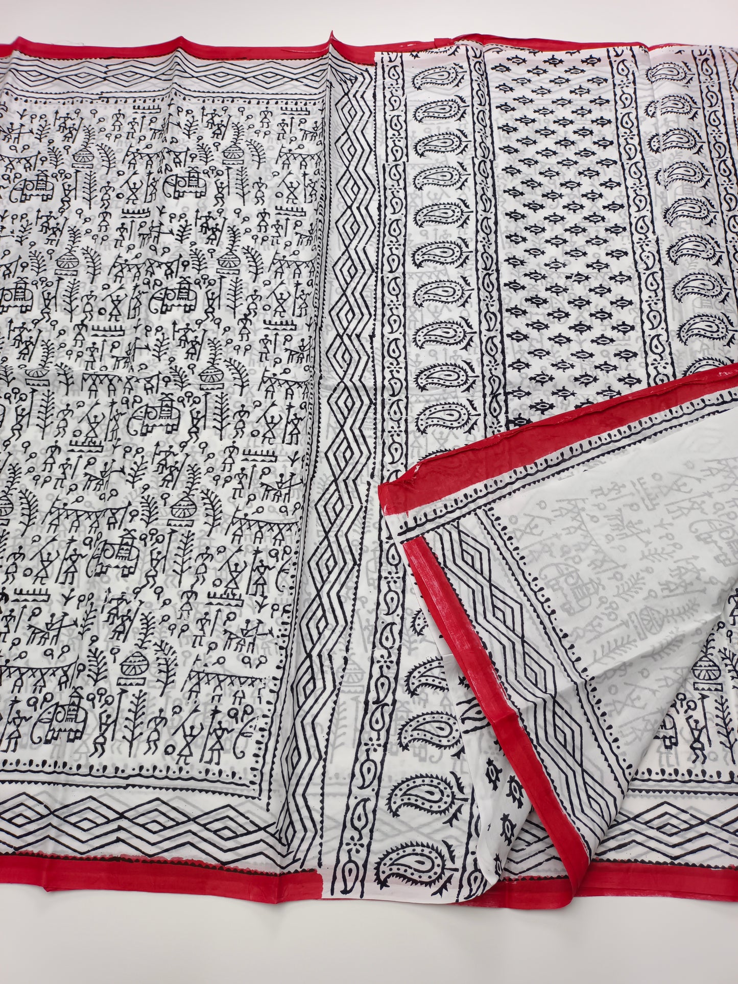 FANCY PRINTED JAIPUR COTTON SAREE